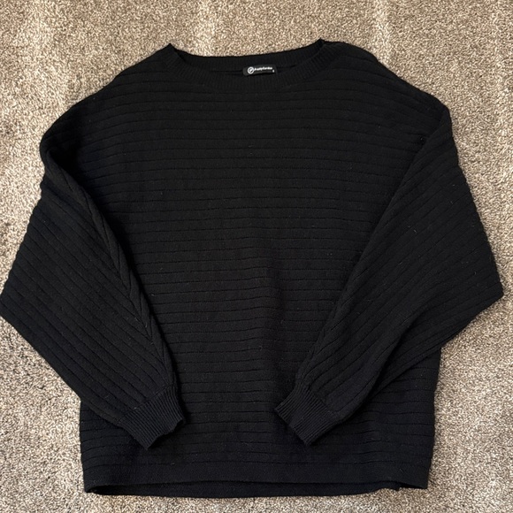 PrettyGarden Sweaters - PrettyGarden Boat Neck Black Sweater
